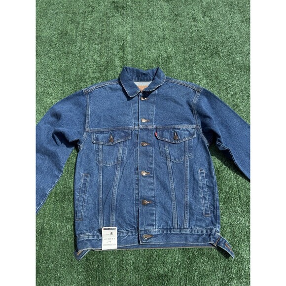 Vintage Levi's Strauss Denim Jean Jacket USA Made 90s Type 1 New Size Small - Picture 3 of 10